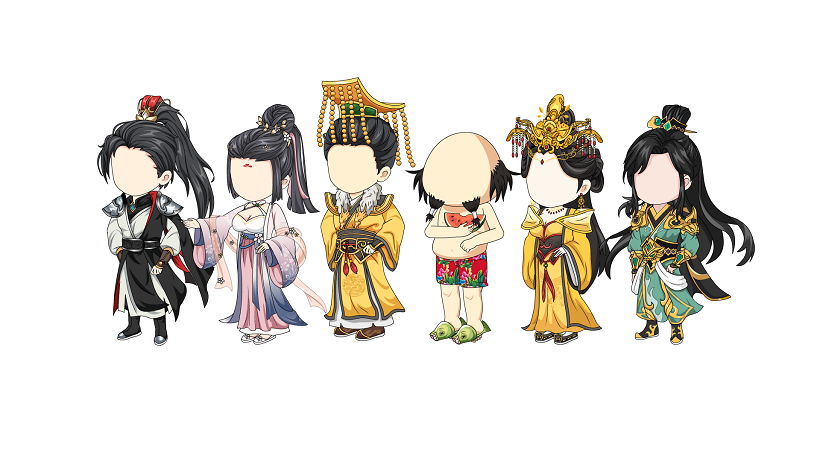 AN格式人物 古装人物带万能动作142