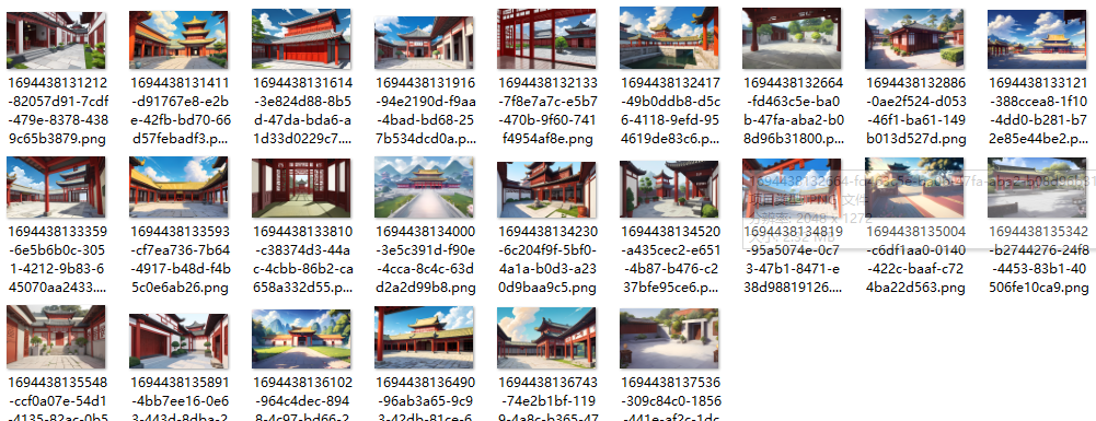 高清古代室外位图