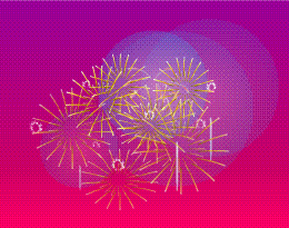 红色烟花