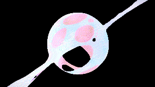 卡通原子能量球变化爆炸