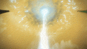 能量电光冲上天乌云带电漩涡