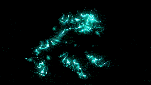 青色火焰燃烧战斗过后环境
