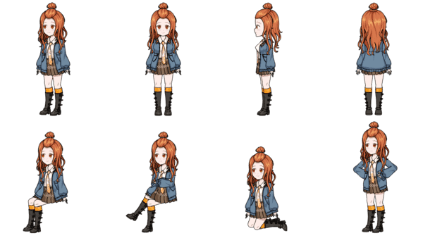 都市女人物含动作11