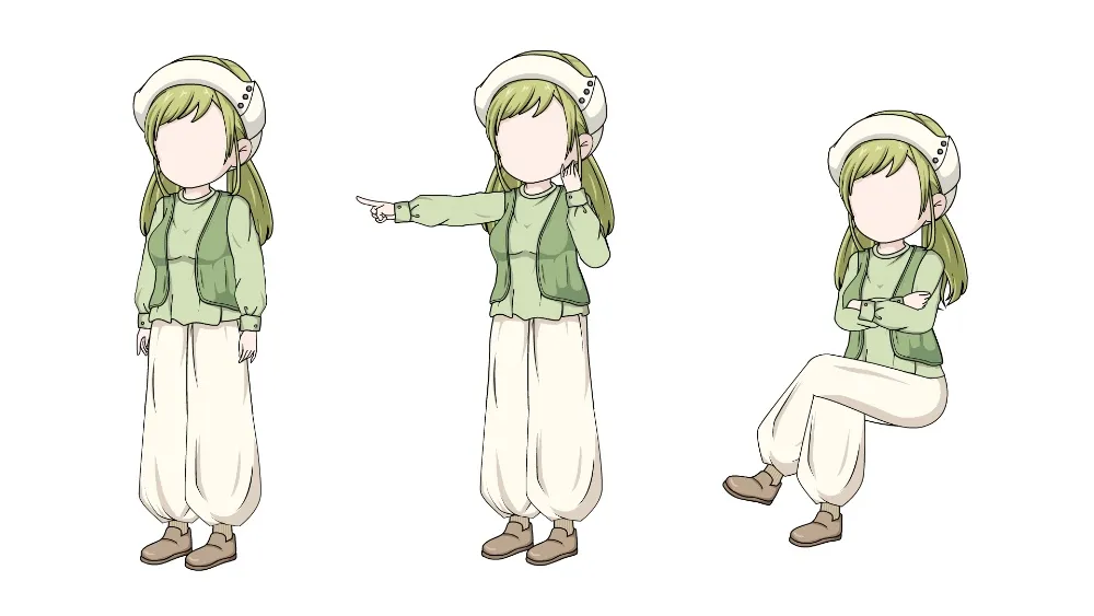 AN都市人物带万能动作 都市女人物313