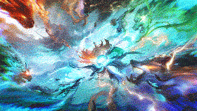 星空巨兽演化天道魔幻背景