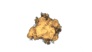 逼真大爆炸浓烟滚滚