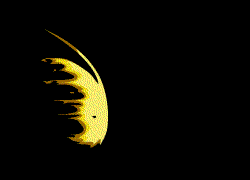 黄色半月斩 剑光