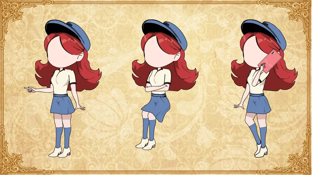 AN都市人物 短裙女