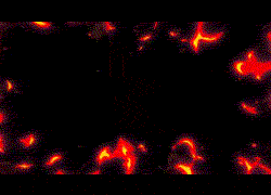 屏幕四周燃烧的火焰