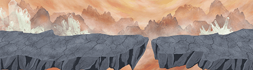 断裂的岩石地面