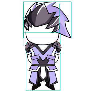 修仙人物 紫色衣服紫色头发