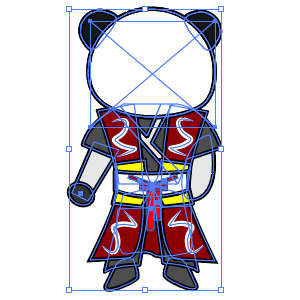 修仙人物 红衣服白条纹衣服