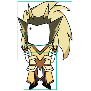 修仙人物 黄色衣服黄色头发 2