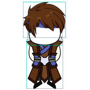 修仙人物 棕色衣服棕色头发