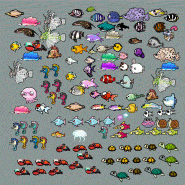 海洋生物每一个都会动