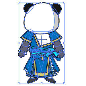 修仙人物 蓝黄衣服