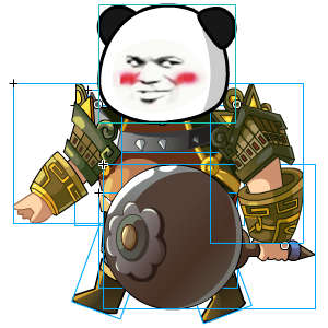 古代人物 手拿大铁锤