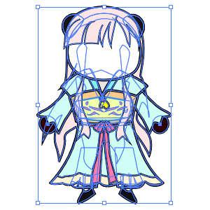 修仙人物 青色山长衫女