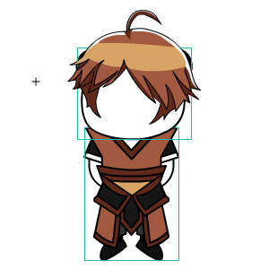 修仙人物 棕色衣服棕色头发 2