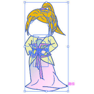 修仙人物 黄发粉色女