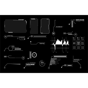 白线条系统科技元素 2