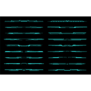 科技系统顶部边框