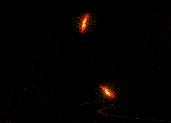 火焰绘制的五角星