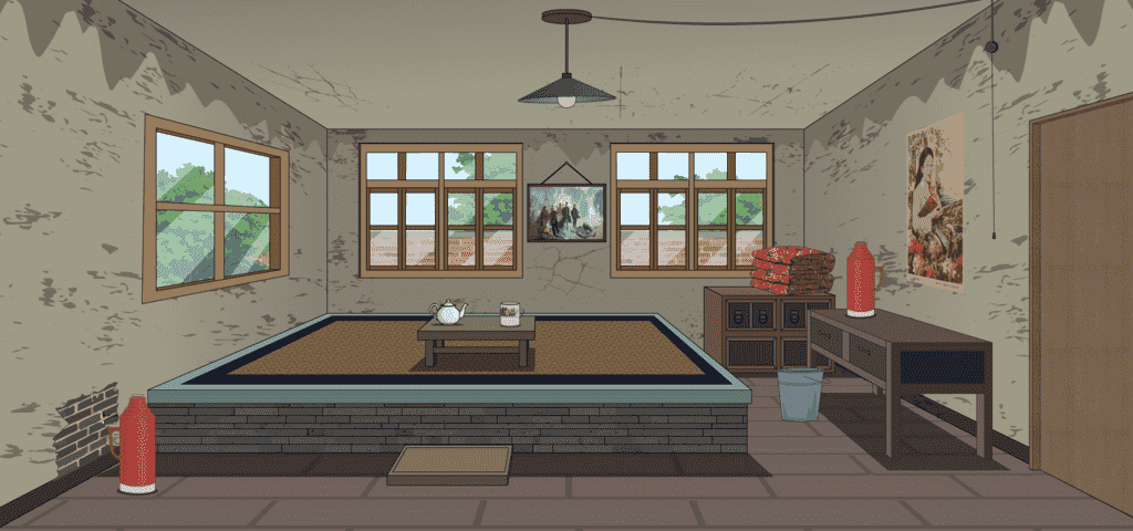 乡村怀旧土炕-侧