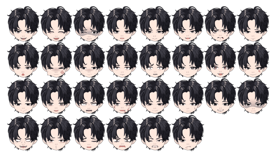 主角男表情黑正