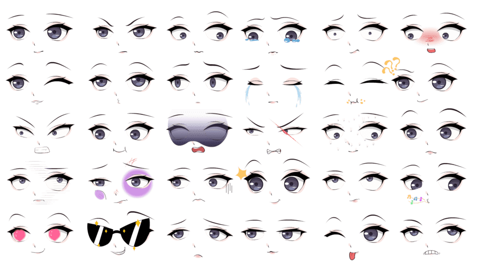 幼儿儿童女表情