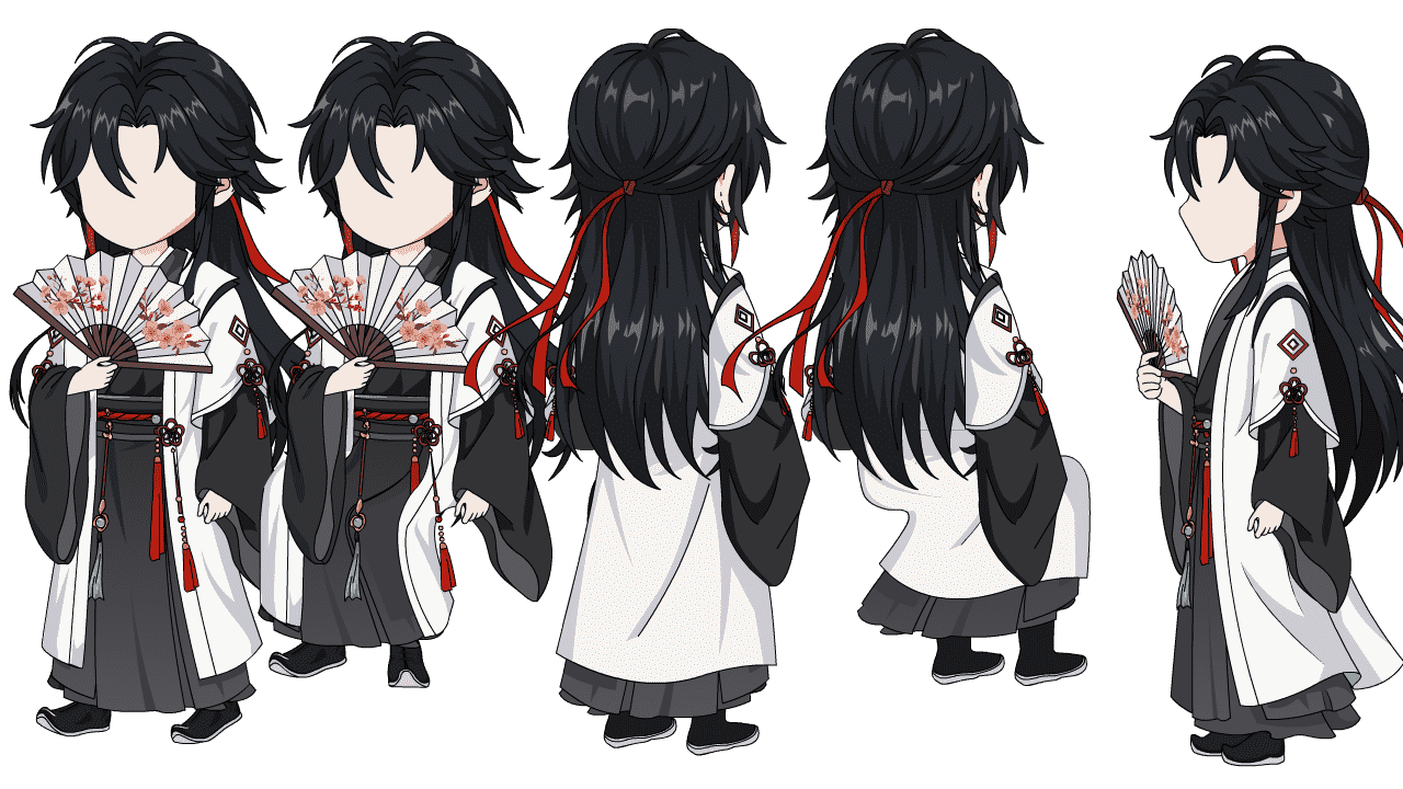 古风扇（三视角）