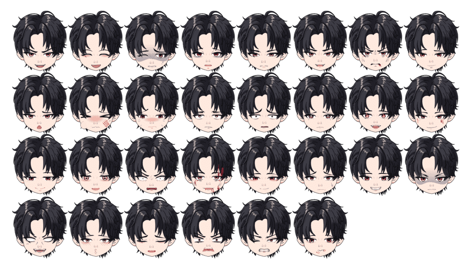 主角男表情红正