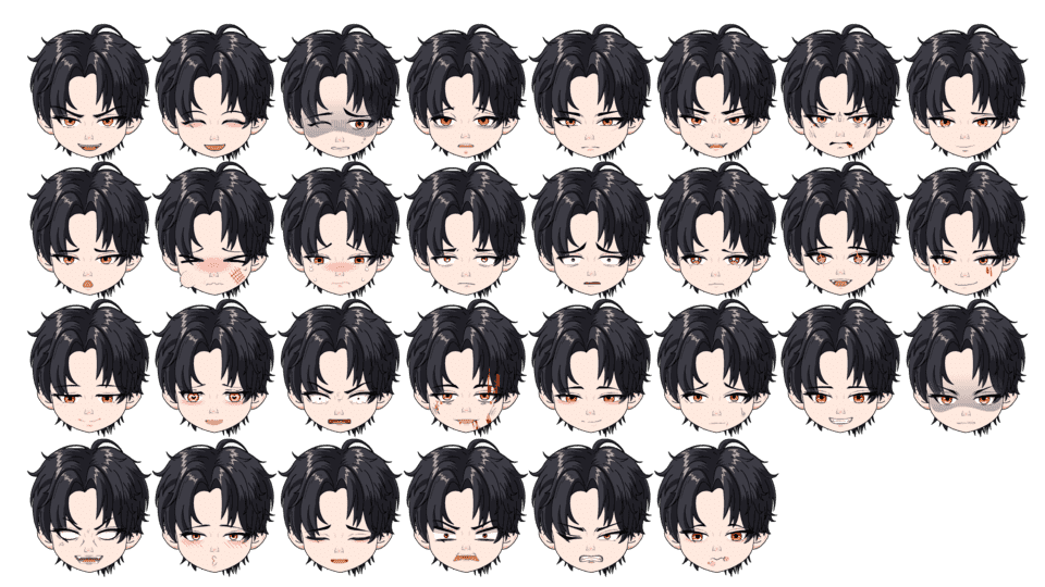 主角男表情黄正