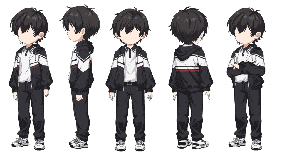 男学生（四视角）
