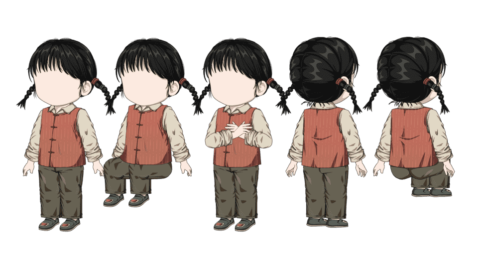 萌娃小孩小女孩