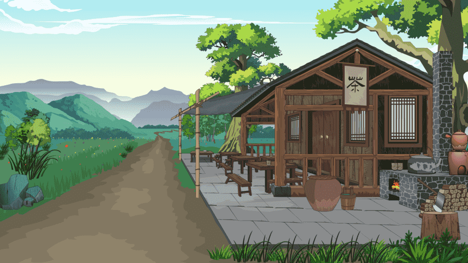 野外茶馆.正