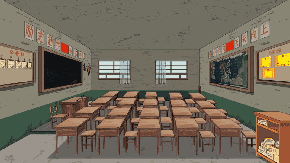 怀旧学校教室-侧