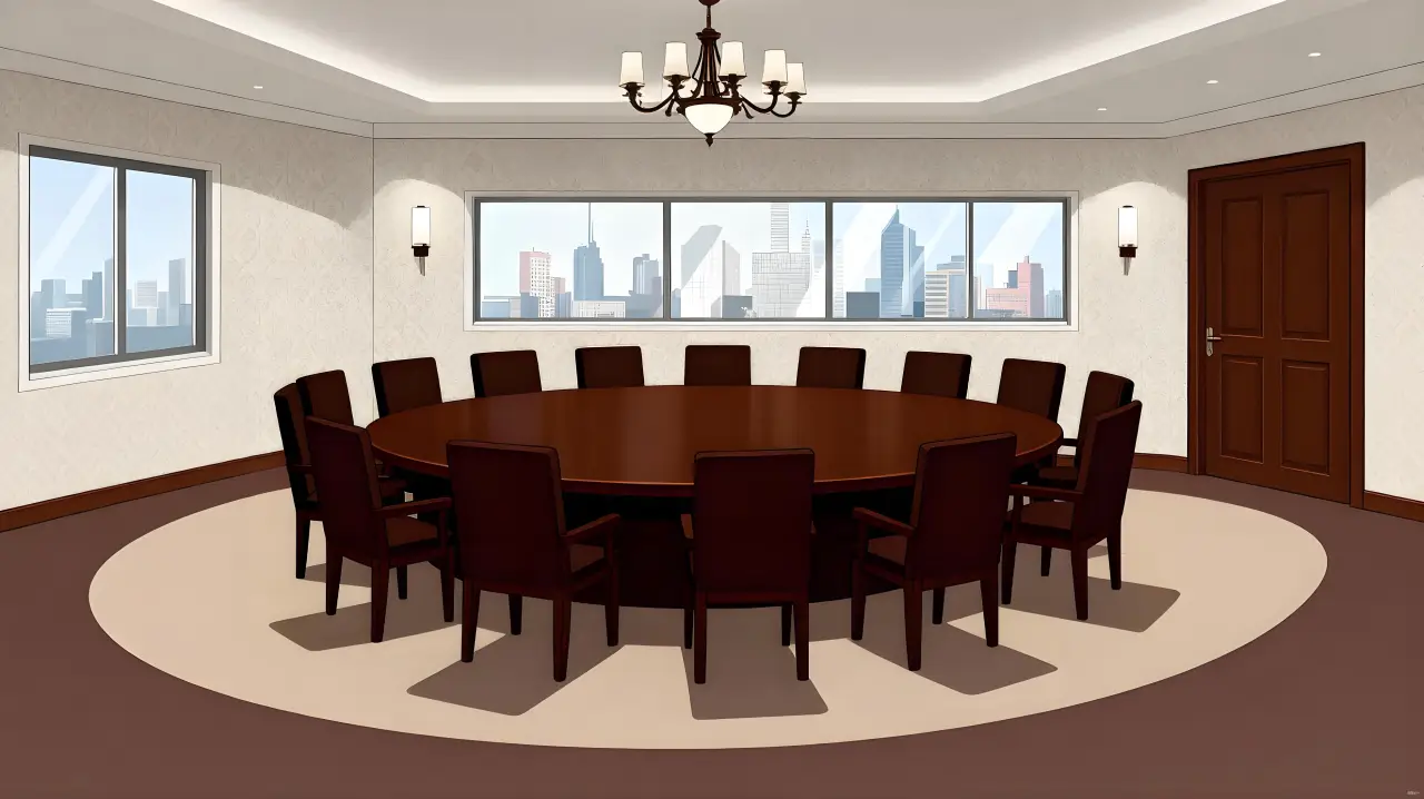 高清商务包厢大圆桌
