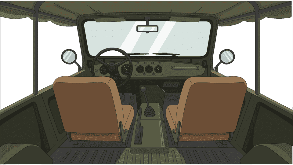吉普车内四视角3