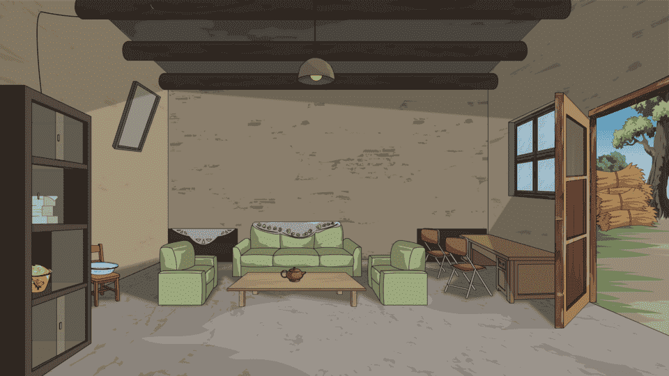 低保户简陋农村客厅