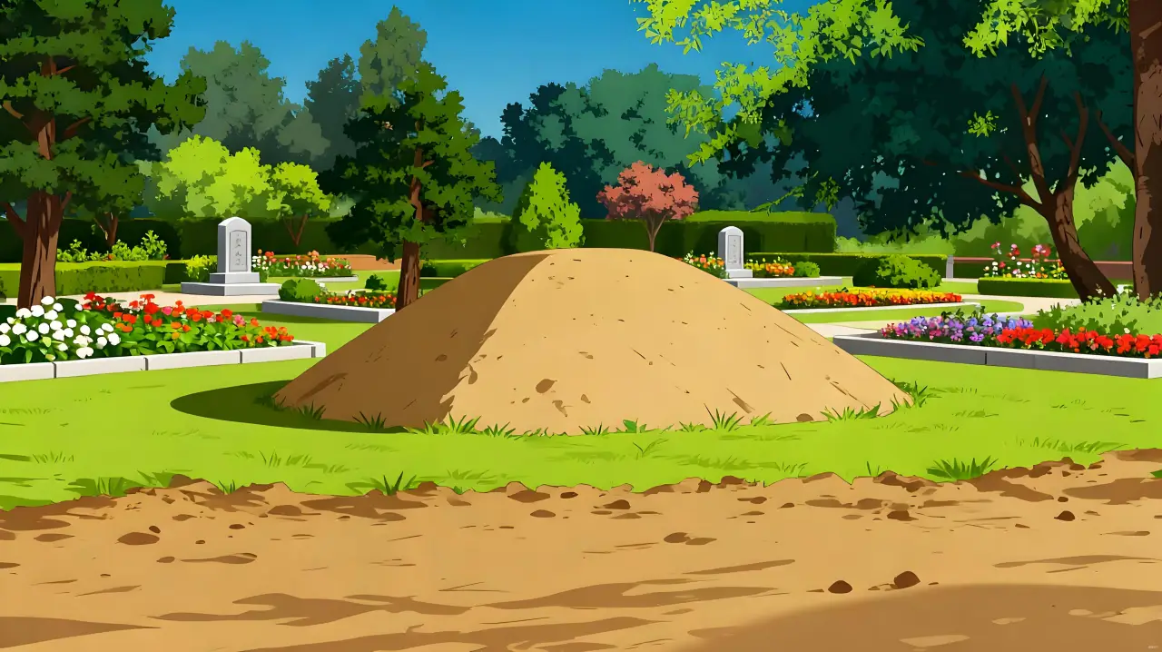 园林墓地坟头