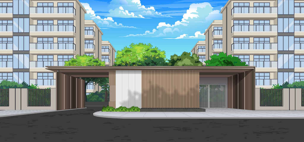 高档小区大门