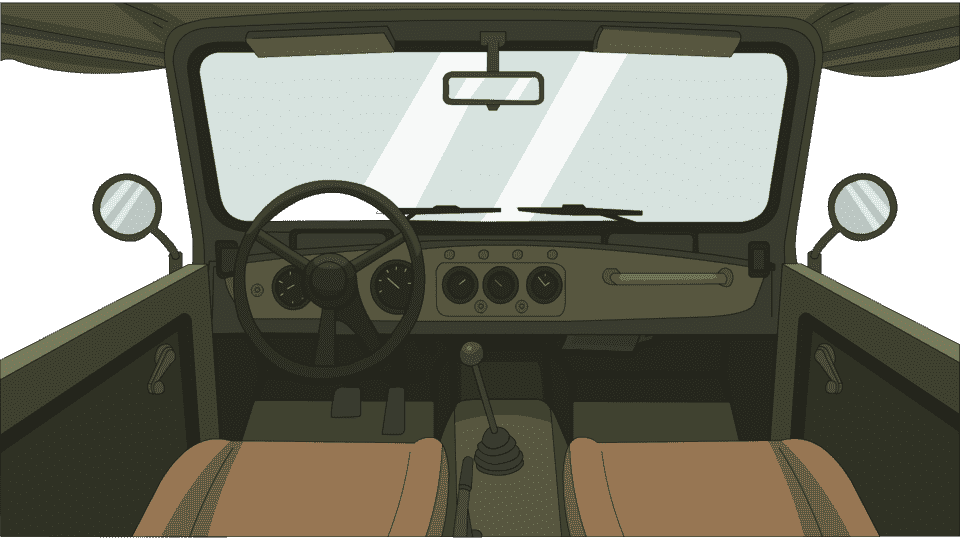 吉普车内四视角1