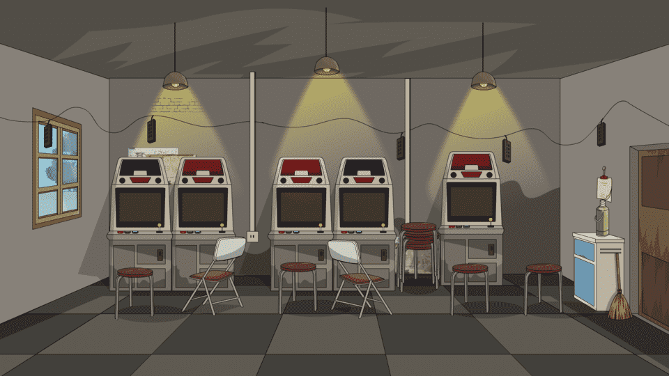 乡镇游戏厅室内