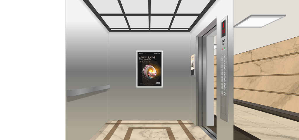 电梯内侧