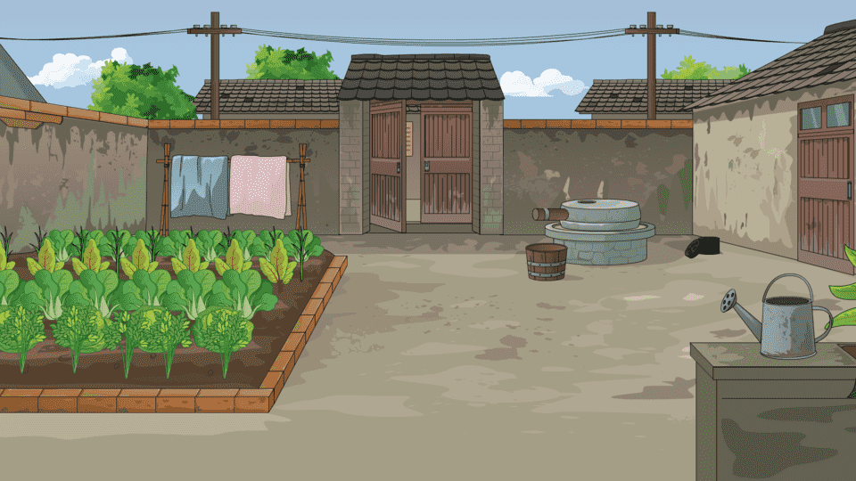 怀旧年代菜地-背