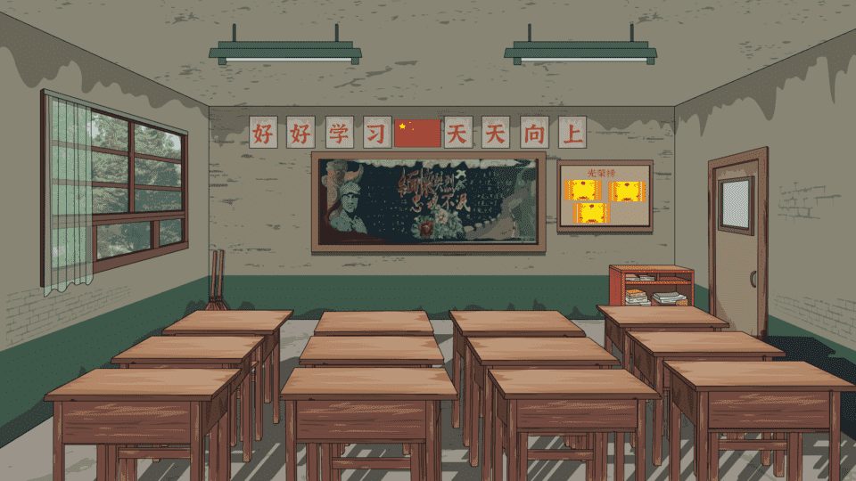 怀旧学校教室-背