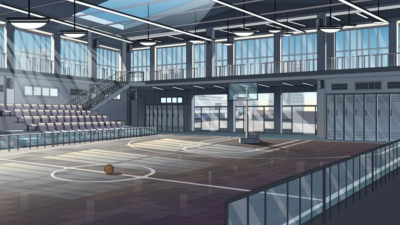篮球场侧面