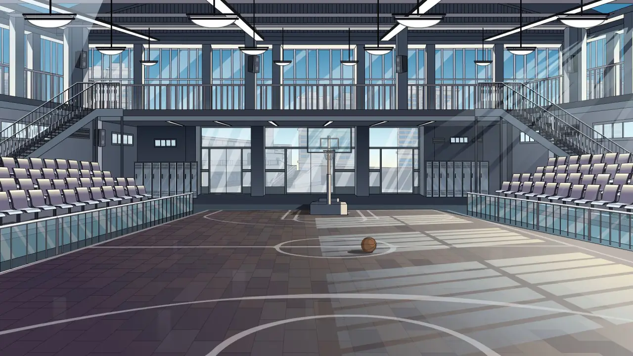 篮球场正面
