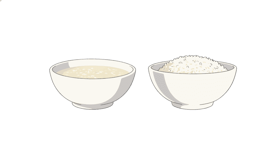一碗大米饭一碗粥陶瓷碗